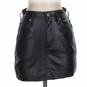 Universal Thread Black Faux Leather Skirt